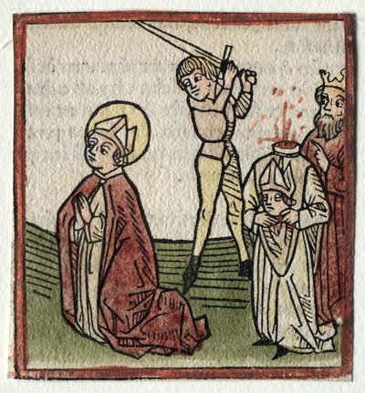 Sts. Theonestus en Albanus; of St. Pancrace door Günther Zainer