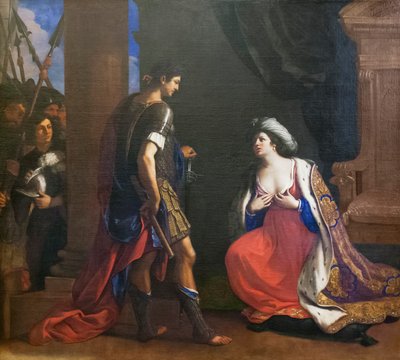 Cleopatra voor Octavianus door Guercino (1591 1666)
