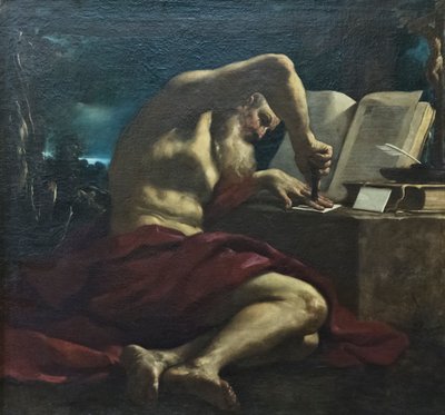 Sint Lucas door Guercino (1591 1666) (studio)
