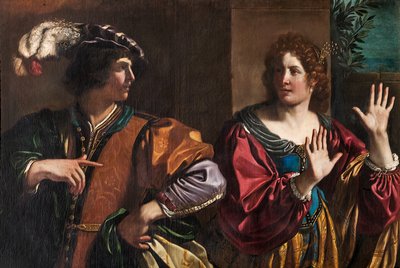 Amnon en Tamar door Guercino