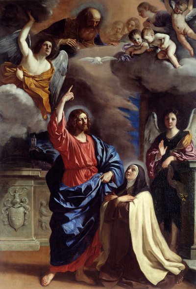 Christus verschijnt aan Sint-Theresia door Guercino