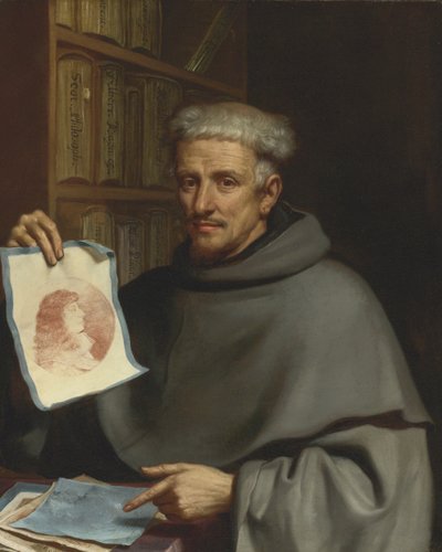 Portret van schilder Bonaventura Bisi door Guercino