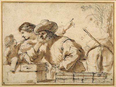 De Rust tijdens de Vlucht door Guercino