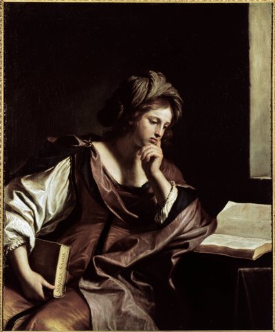 De Samische Sibylle (van Samos) door Guercino