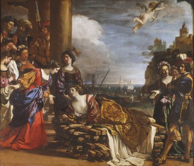 De dood van Dido door Guercino