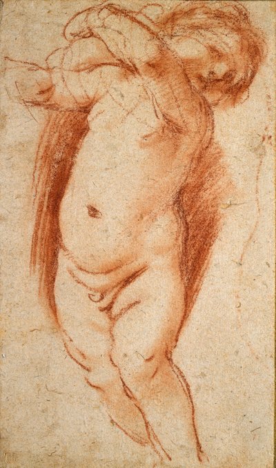 Een putto door Guercino