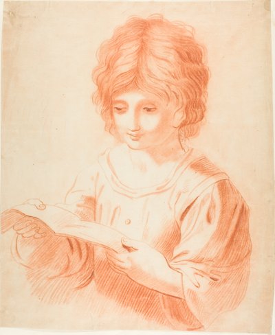 Jongen die leest door Guercino