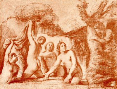 Diana en Actaeon door Guercino