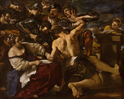 Simson gevangen door de Filistijnen door Guercino