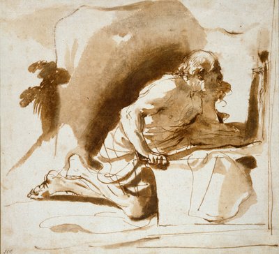 Sint Hiëronymus door Guercino