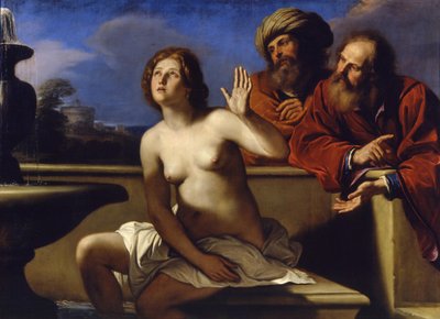 Susanna en de ouderlingen door Guercino