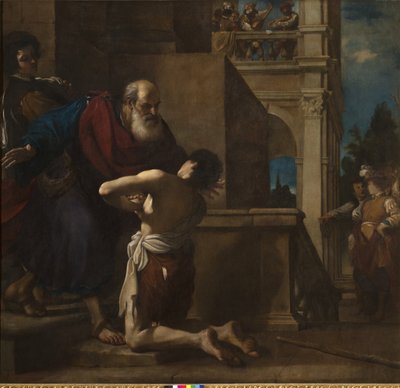 De terugkeer van de verloren zoon door Guercino