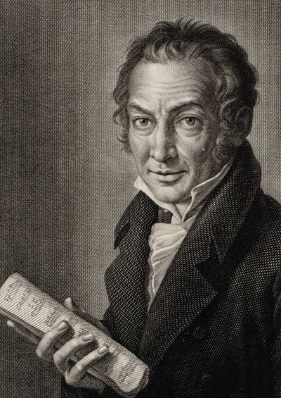 Portret van de componist Nicola Antonio Zingarelli 1752-1837, 1816 door Guglielmo Morghen