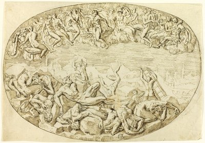 De val van de reuzen door Guglielmo della Porta