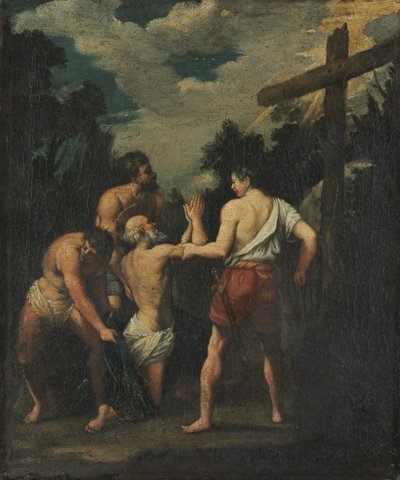 Martelaarschap van Sint Andreas door Guido (after) Reni