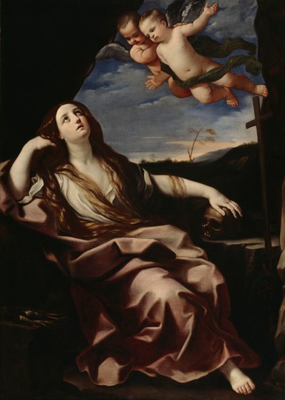 St. Maria Magdalena door Guido (follower of) Reni