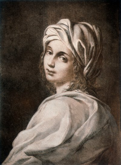 Portret van Beatrice Cenci, personage uit de tragedie "The Cenci" geschreven door Percy Bysshe Shelley (1792-1822) door Guido (manner of) Reni