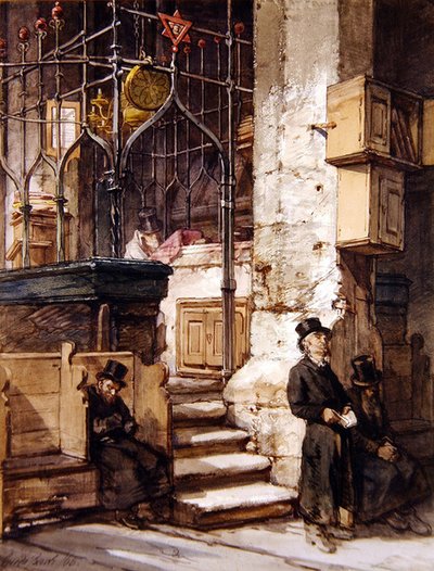 De Synagoge in Praag door Guido Bach