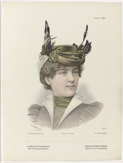 La Modiste Universelle, oktober 1894, No. 884 door Guido Gonin