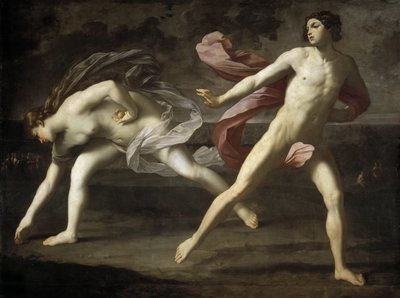 Atalanta en Hippomenes, 1618-1619 door Guido Reni