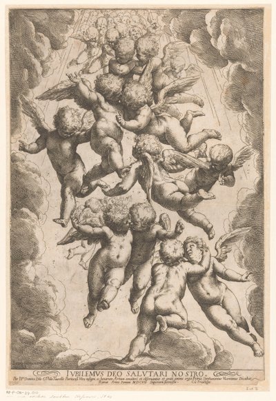 Engelen in glorie door Guido Reni