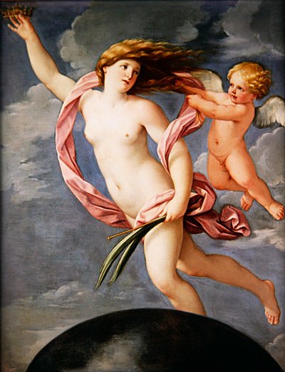 Fortuna met een kroon door Guido Reni