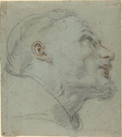 Hoofd van Sint Franciscus door Guido Reni
