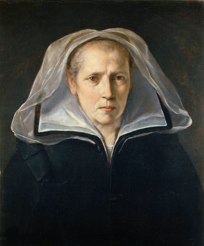 Portret van de moeder van de kunstenaar, ca. 1612 door Guido Reni