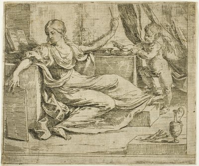 Wetenschap of De Liefde voor Studie door Guido Reni