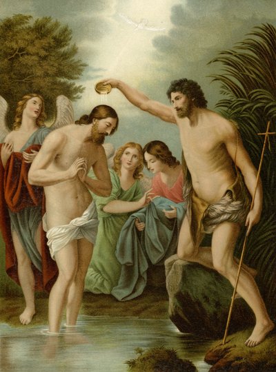 De Doop van Christus door Guido Reni