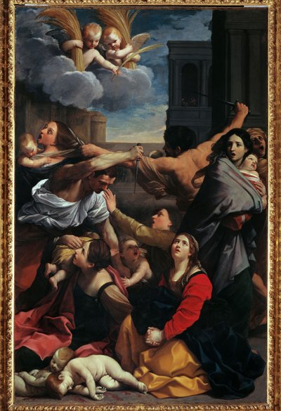 De kindermoord door Guido Reni