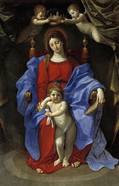 De Maagd en het Kind op de troon, 1625 door Guido Reni