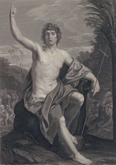 Johannes de Doper door Guido after Reni