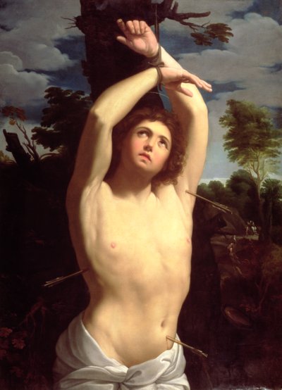 Sint Sebastiaan door Guido after Reni