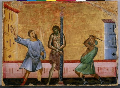 De Geseling van Christus door Guido da Siena