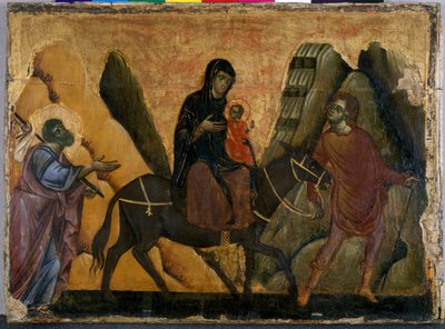 De Vlucht naar Egypte door Guido da Siena