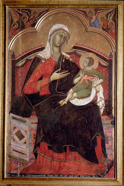 Maagd met kind door Guido da Siena