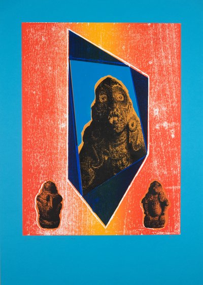 Onzichtbare Kamer Nr.9, Blauw, 2019 door Guilherme Pontes