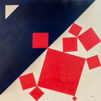 Suprematist Bachus en Ariadne naar Titiaan, 2016 (olieverf op doek) door Guilherme Pontes