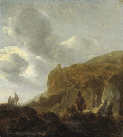 Bergachtig landschap door Guillam Du Bois