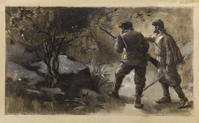 Kennybol en Guldon Stayper, ca. 1889 (olieverf op doek) door Guillaume Albert Demarest