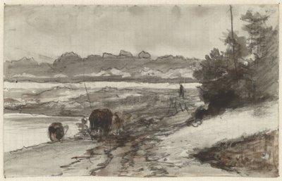 Landschap door Guillaume Anne van der Brugghen