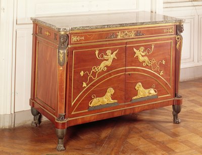 Commode in de salon van Hortense de Beauharnais door Guillaume Beneman