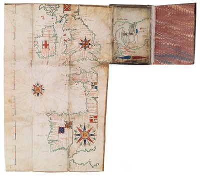 Zakatlas en nautische almanak, ca. 1546 door Guillaume Brouscon