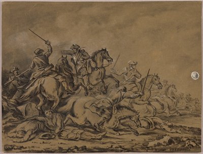 Cavalerie Schermutseling door Guillaume Courtois