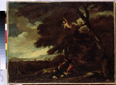 De moord op Sint Petrus Martyr door Guillaume Courtois