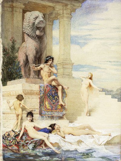 De ivoren fluit, 1876 door Guillaume Dubufe