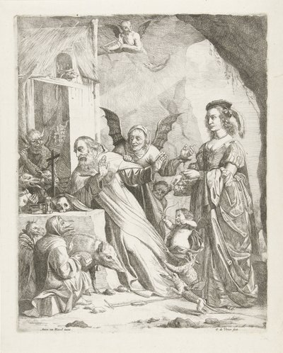 De verzoeking van de H. Antonius door Guillaume Duvivier