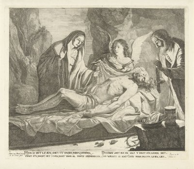 Graflegging van Christus door Guillaume Duvivier