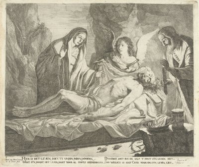 Graflegging van Christus door Guillaume Duvivier